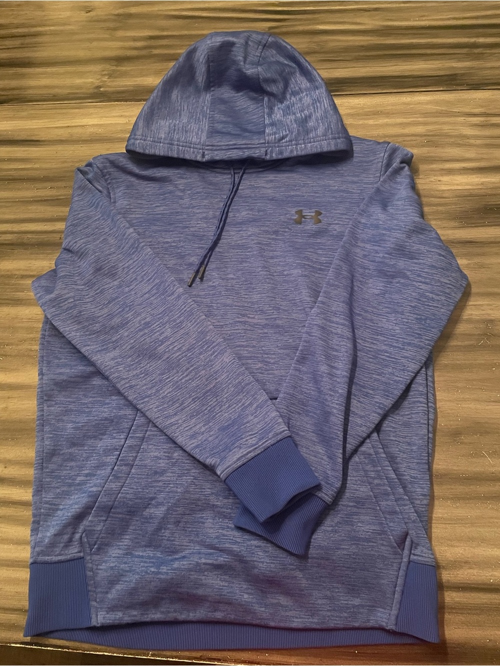 Under Armour Men's Heather Blue Pullover Hooded Sweatshirt